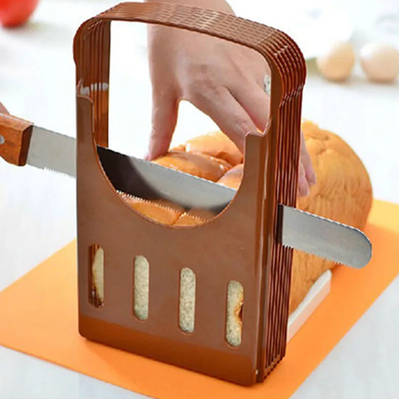 Хлеб, буханка хлеба, ломтики хлеба Slicer для резки и нарезки ломтиками направляющая форма чайник Кухня Хлеборезка
