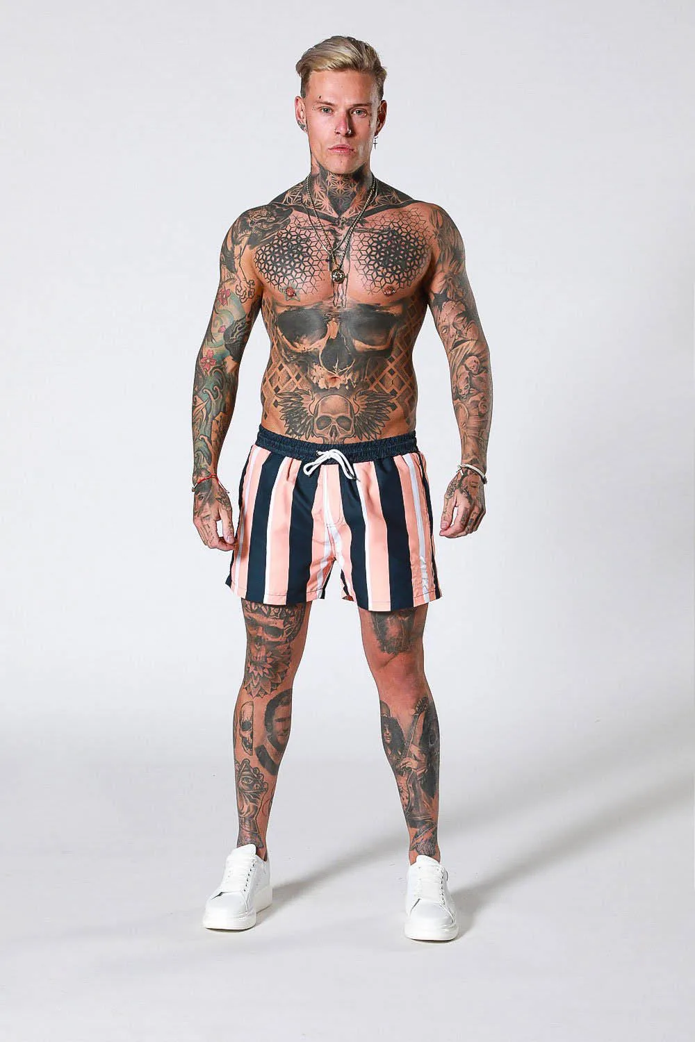 

Muscle Brother Fitness Sports Running Training Hot Straight Stripes Ultra-stretch Quick Drying Pants Compression