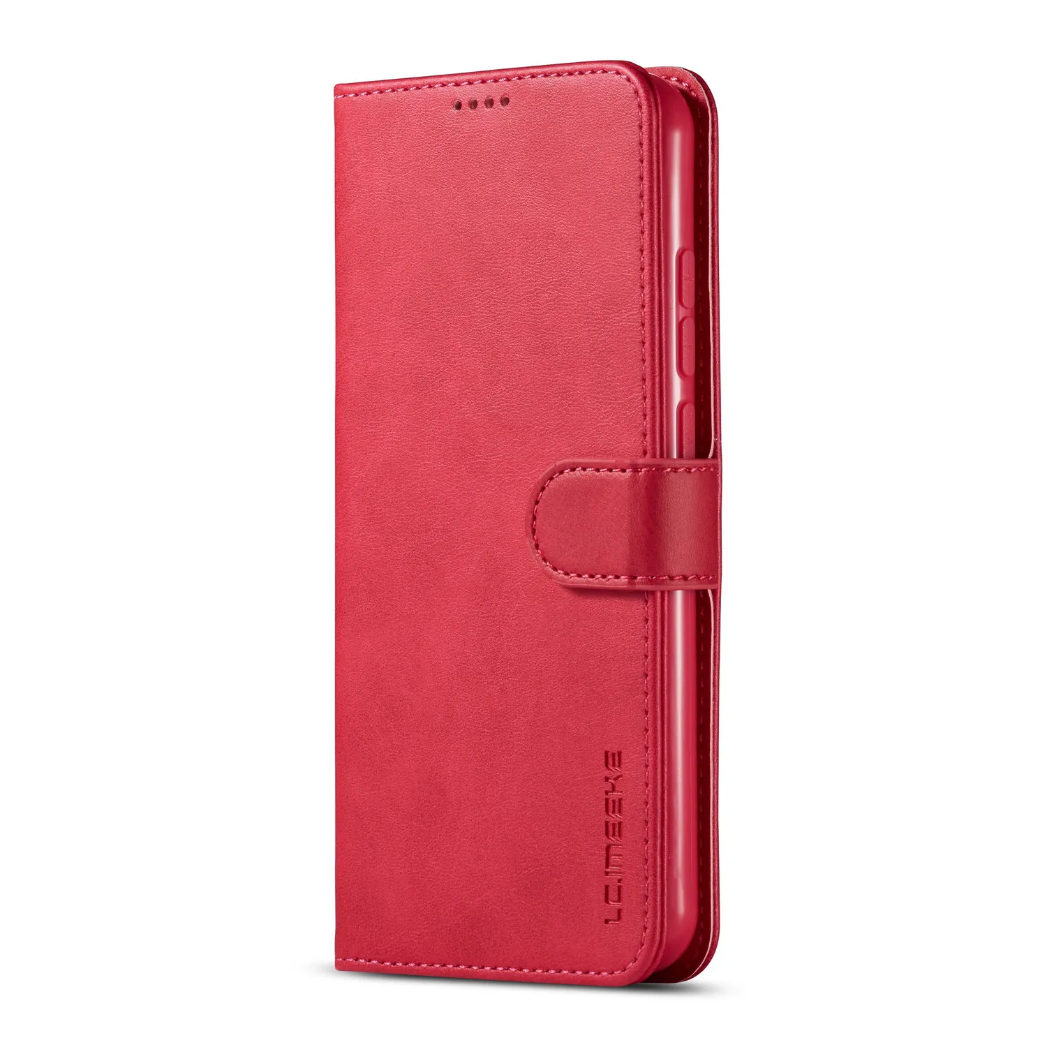 Кожаный чехол-книжка в стиле ретро для Xiaomi Redmi 8 Pro, Роскошный чехол-бумажник с магнитной пряжкой и отделением для карт, чехол для телефона Xiomi Redmi Note 8, чехол - Цвет: rose red LC