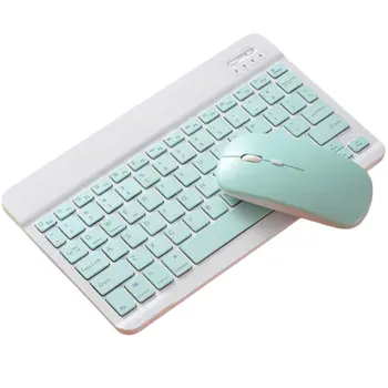 

10 inch Wireless Keyboard Mouse Set Lightweight Portable For iPad Phone Multicolor Optional for Laptop Desktop PC
