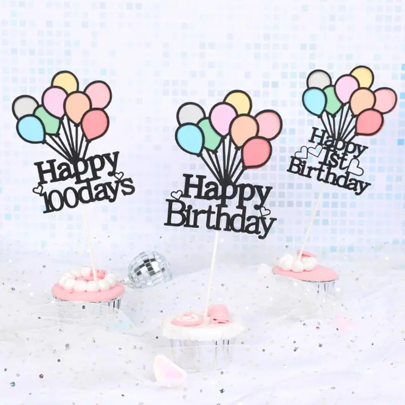 12 pcs/set New Baking Cake Decoration Cardboard Birthday Cakes Insert Paper Card Party Supplies Dessert Pie Plugin