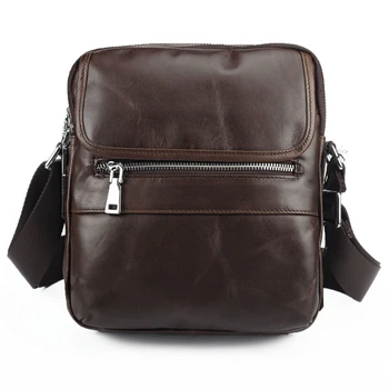 

2020 Fashion casual genuine leather shoulder bags top layer cowhide Men small Messenger Bag Quality assurance