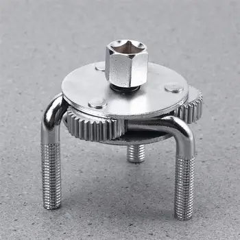 

1PC Auto-Adjustable Round 3-Jaw Handy Chrome-Vanadium Steel Oil Filter Wrench Removal Tool Remover 1/2" Adapter