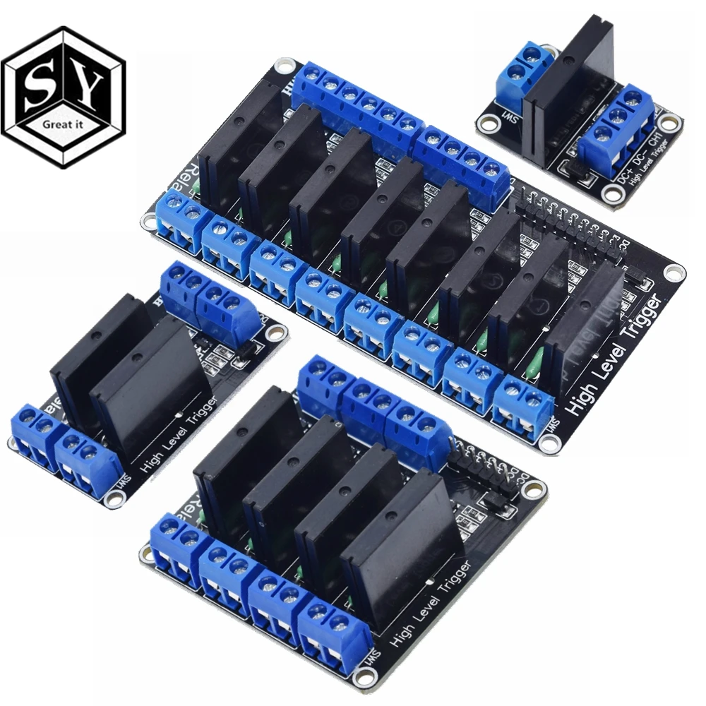 Eight 8 Channel 5V OMRON High Level Trigger Solid State Relay Module Arduino 