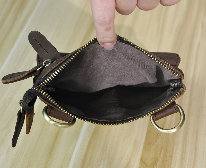 Top Quality Original Leather Mens Multifunction Vintage Casual Messenger Shoulder Mochila Bag Design Belt Waist Pack Bag 6553