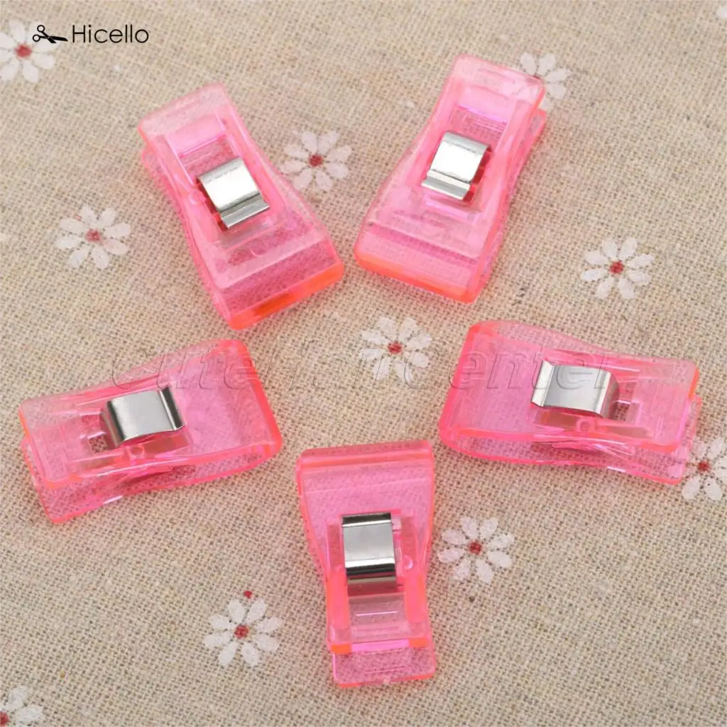 Hicello 10 штук пакет многоцветные Швейные зажимы пластиковый Клевер чудо