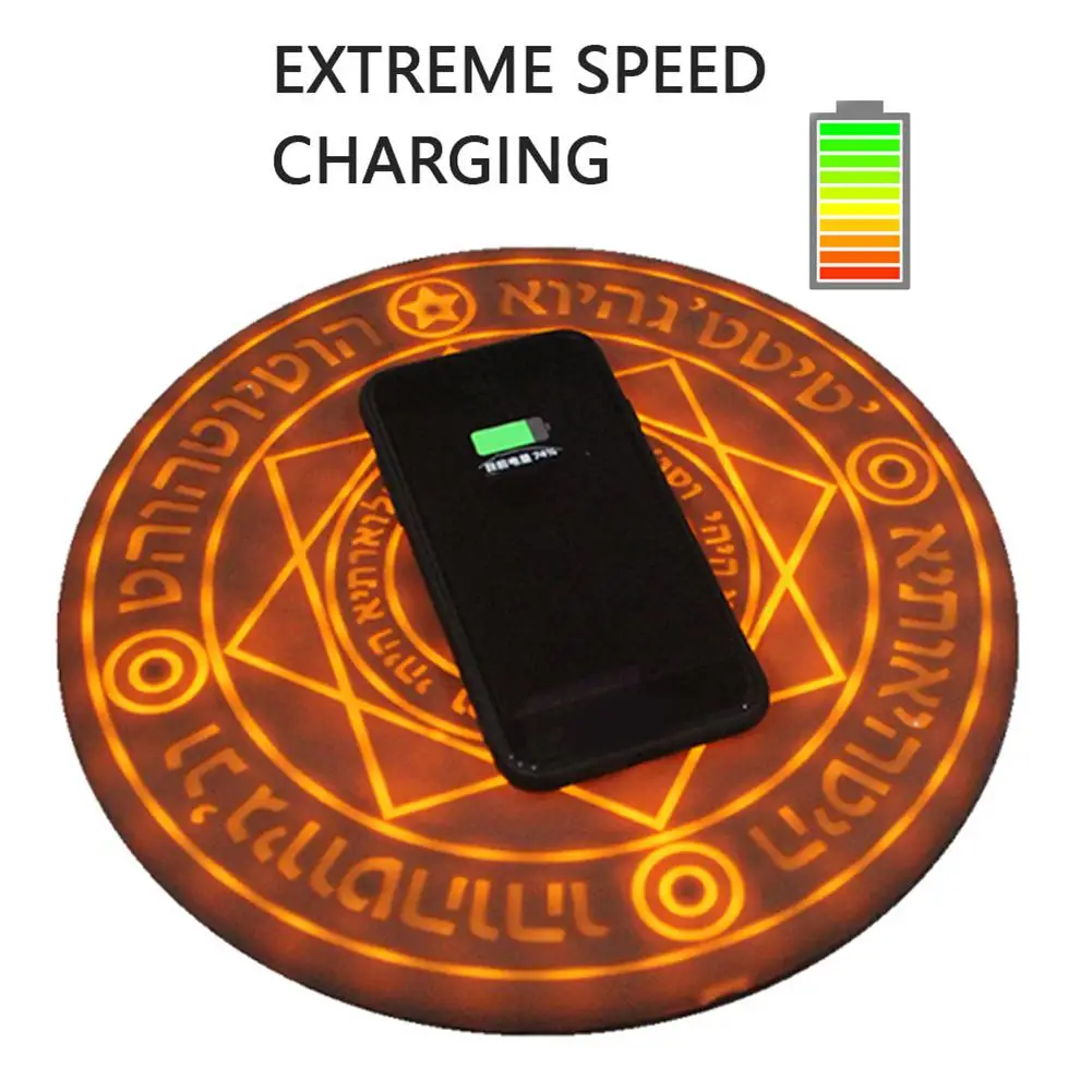 

Universal ABS Magic Array Pattern 5W 10W Fast Charging Pad Type-C/Micro USB Wireless Mobile Phone Charger