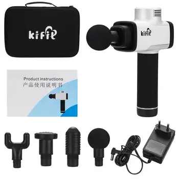 

4600r/min Therapy Massage Guns 5 Gears Muscle Massager Pain Sport Massage Machine Relax Body Slimming Relief With 4 Heads