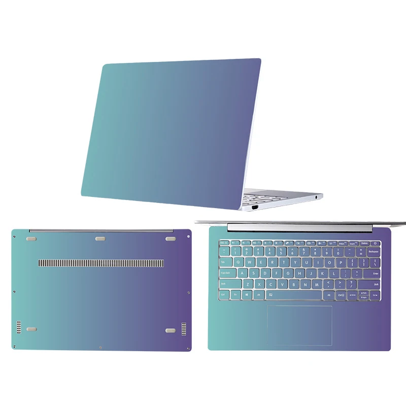 Vinyl Stickers for Xiaomi Mi Air 13.3 12.5 Pro 15.6'' Gradient color Laptop Skin Stickers for Xiaomi RedmiBook 14 inch decals - Цвет: C7