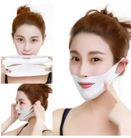 

V Shape Lifting Facial Mask Face Slim Chin Check Neck Lift Peel-off Mask V Shaper Facial Slimming Bandage Mask Skin Care
