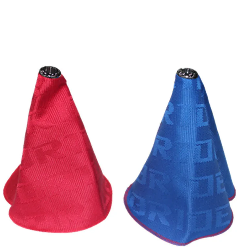

Racing Bride Red Hyper Fabric Shift Boot JDM Shift Knob Cover for Universal Car
