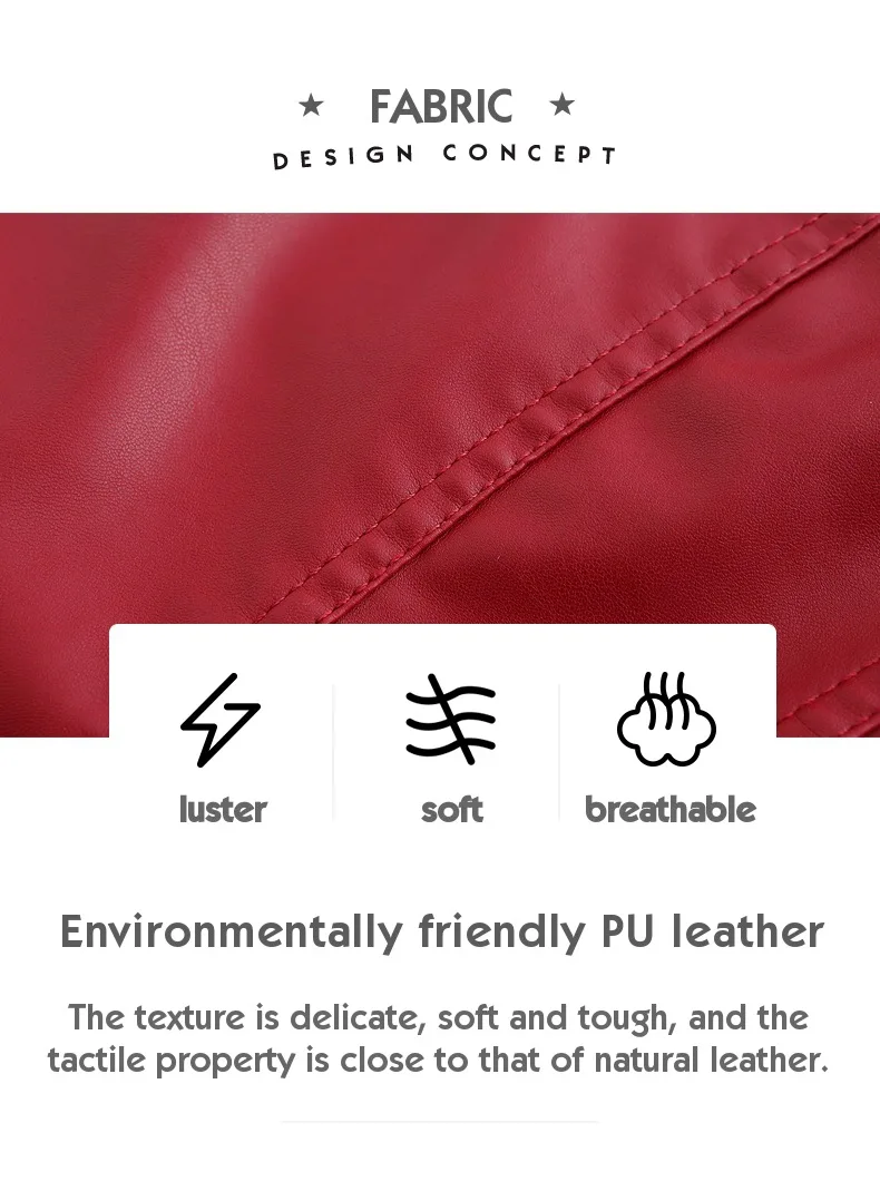 HENCHIRY Large size European and American spring and autumn PU women's leather jacket women's motorcycle jackets ralph lauren puffer jacket