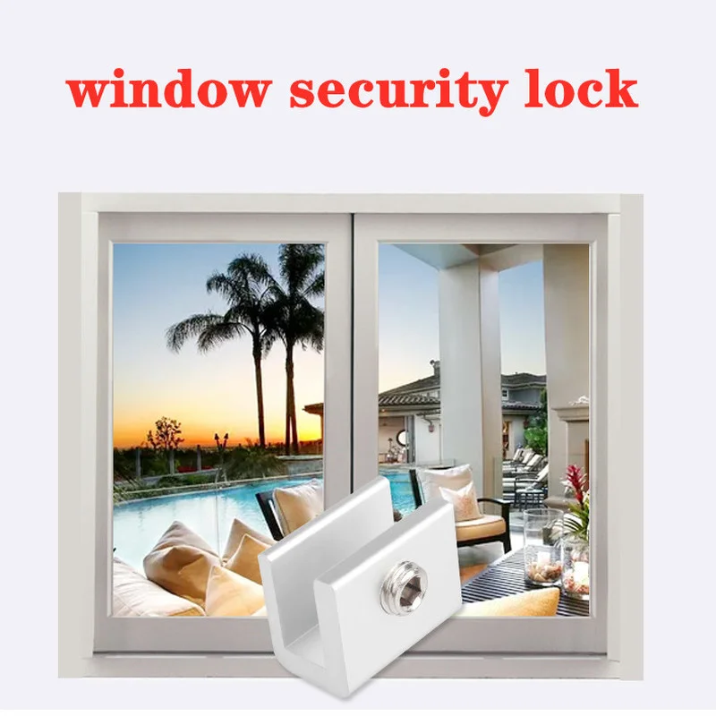 Adjustable window limiter latch position Stopper home Hotel Sliding Sash Door Restrictor security lock Child Safety protection