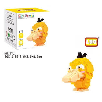 

Psyduck Mini Poke Building Blocks Cartoon Pocket Monsters Magikarp Model Educational Games Toys for Children Mirco Brick 172