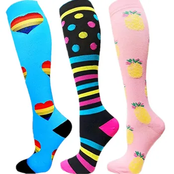 

Men Women Compression Socks Fit For Golf Rugby Sports For Anti Fatigue Pain Relief Knee Stockings Travel Socks Crossfit socks