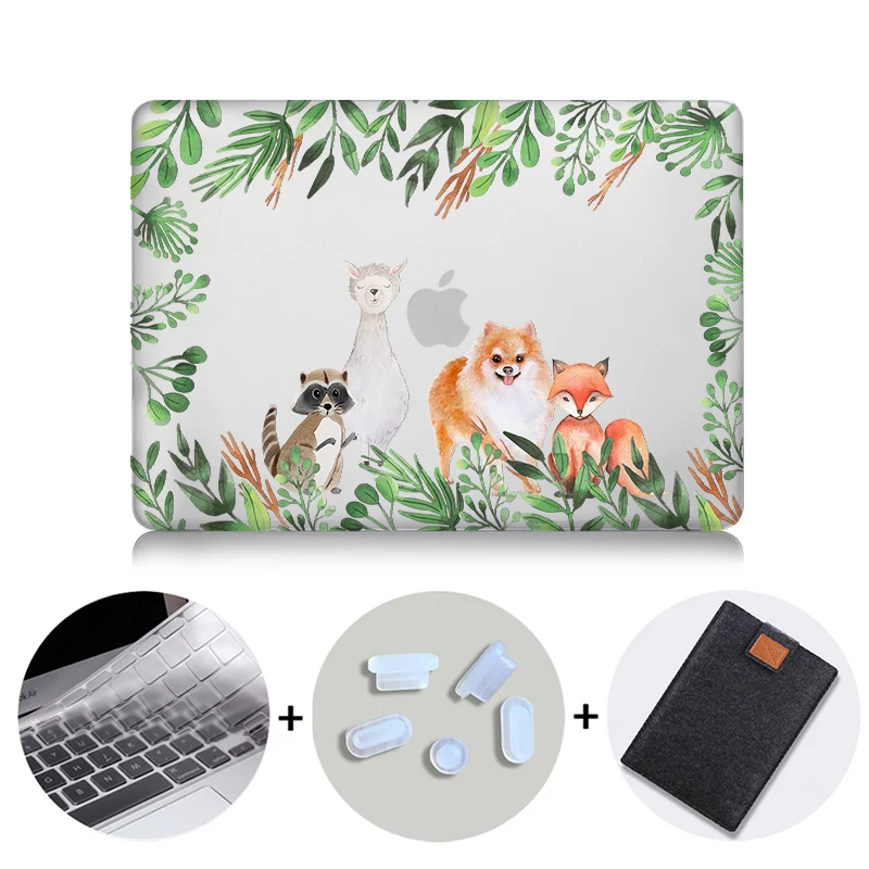 MB07 Чехол для ноутбука MTT с изображением цветов животных для Macbook Air Pro retina 11 12 13 15 Touch bar, чехол для macbook Pro 13 15 дюймов A1989 A1990 - Цвет: MB07