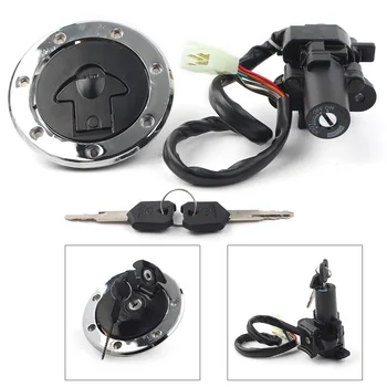 

Motorcycle Ignition Switch Fuel Gas Cap Cover Lock w/ Key Set For Kawasaki NINJA ZX7R ZX9R ZXR750 ZX900 ZXR400 ZZR400 ZZR600
