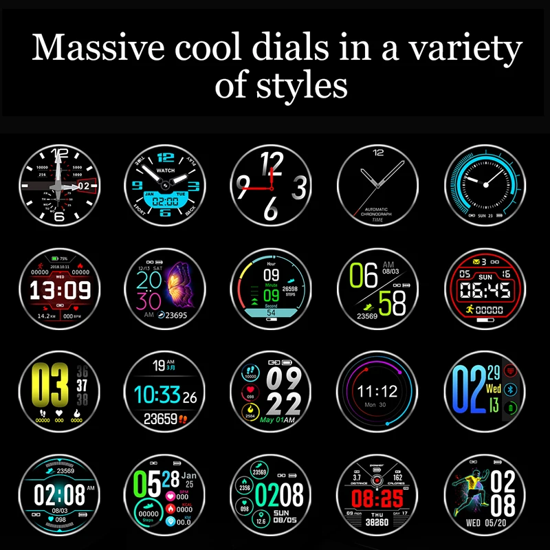 LYKRY Bluetooth Smartwatch Браслет фитнес трекер сообщение напоминание ip68 Водонепроницаемый ЭКГ полный сенсорный экран часы для мужчин и женщин