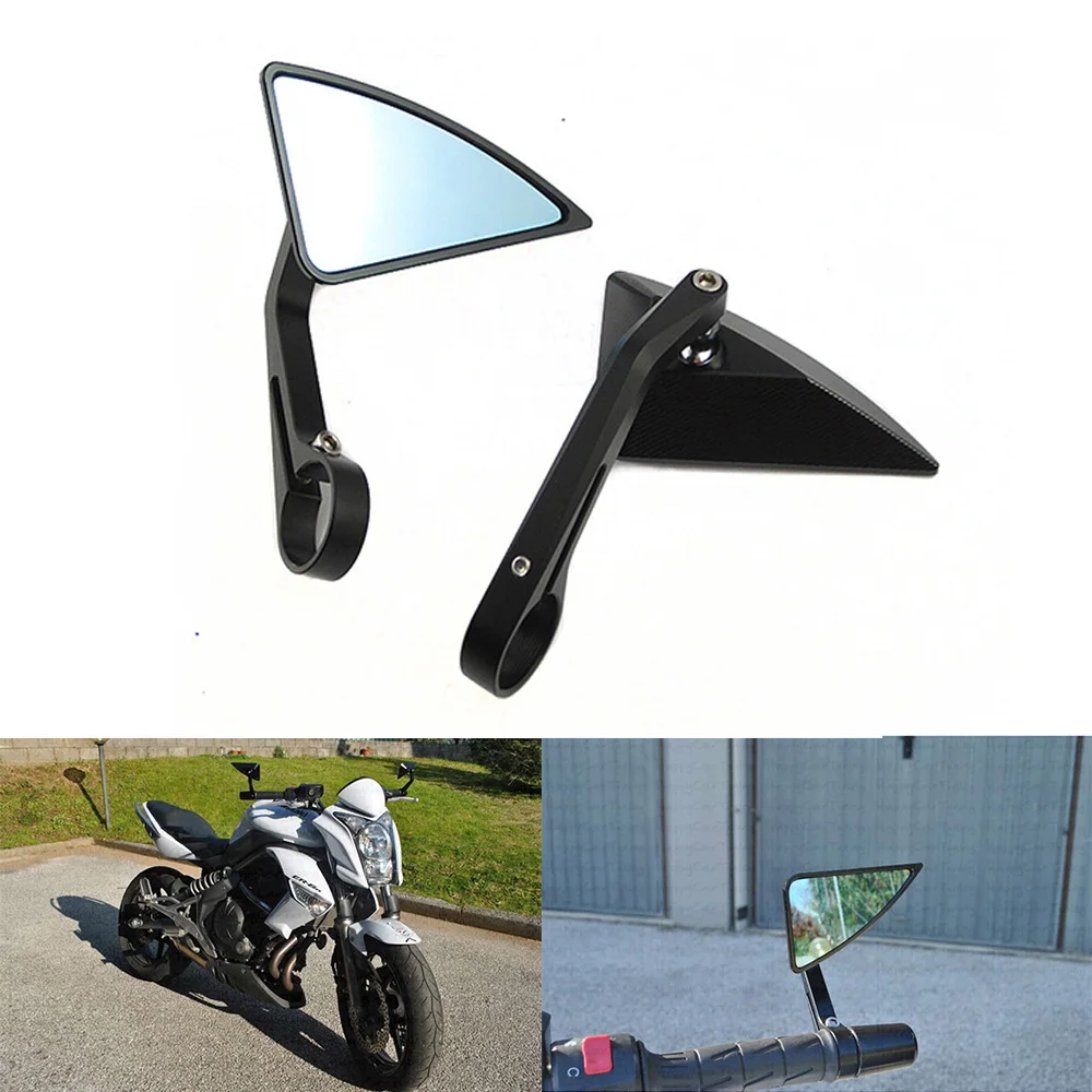 

For Honda CB1000R CB1100 CB300R CB300F CB400 CB500F CB500X CB600F Handle Bar End Mirror Motorcycle Side Blue Glass Mirrors