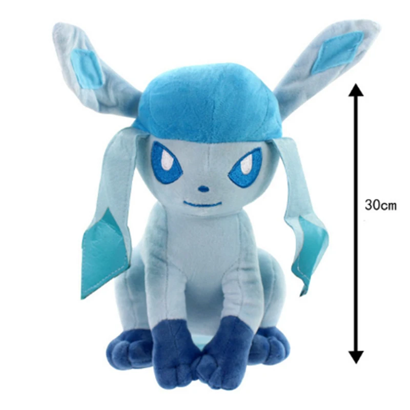 1" 30 см Большой размер плюшевый Eevee игрушка сидя Eevee S игрушка подарок - Цвет: Озерный синий
