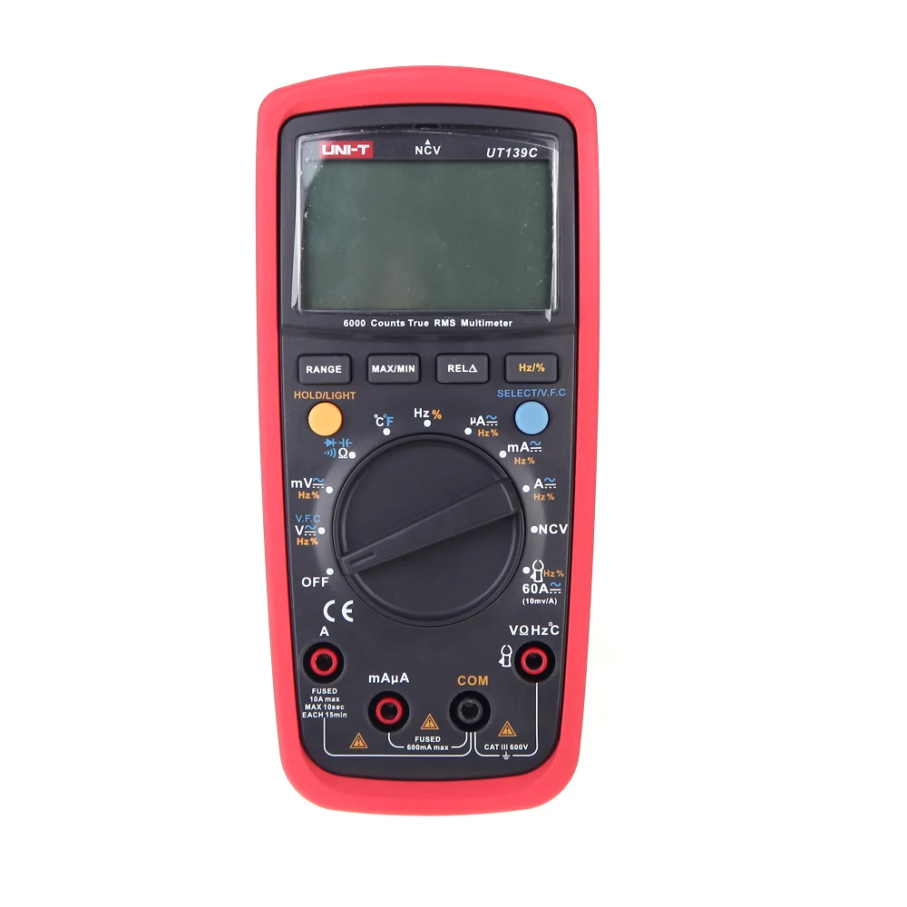 

UNI-T UT139C UNIT Digital Multimeter Auto Range True RMS Meter Capacitor Tester Handheld 6000 Count Voltmeter Temperature