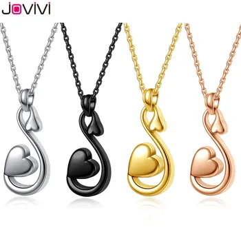 

Jovivi Urn Infinity Heart Necklace Keepsake Memorial Lockets Pendants Necklaces for Ashes Cremation Jewelry for Men Women Gift