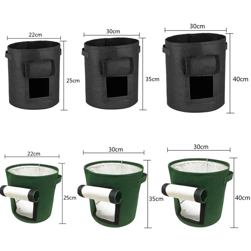 Нетканый мешок Садоводство высадка рассады растущий мешок высокого качества профессиональный Прочный прочный мешок для рассады