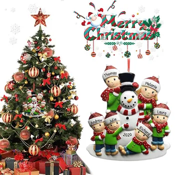 

Diy Personalized Quarantine Face Mask Baby Decorating Christmas Tree Ornament Christmas Decoration New Gifts 2021 Fashion #GM