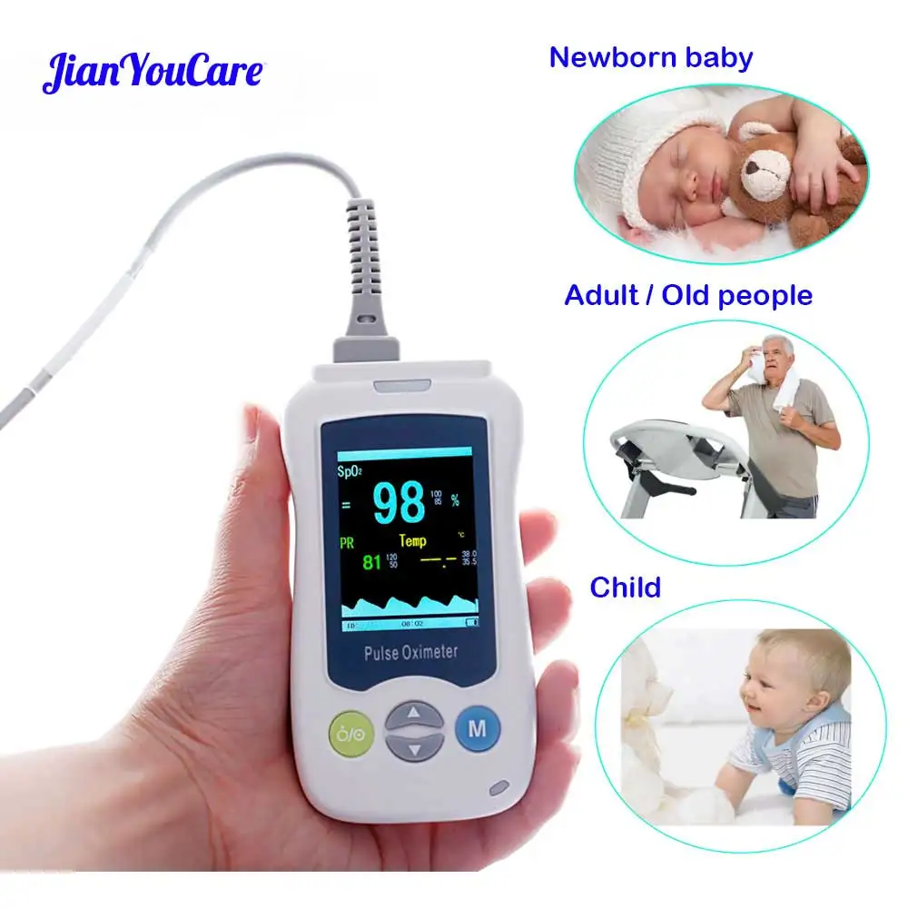 PROD 32871459162 Medical Portable Handheld Pulse Oximeter For Adult
Newborn Infant Neonatal Child Baby Kids Mini De Pulso OLED Fingertip
Oximetro