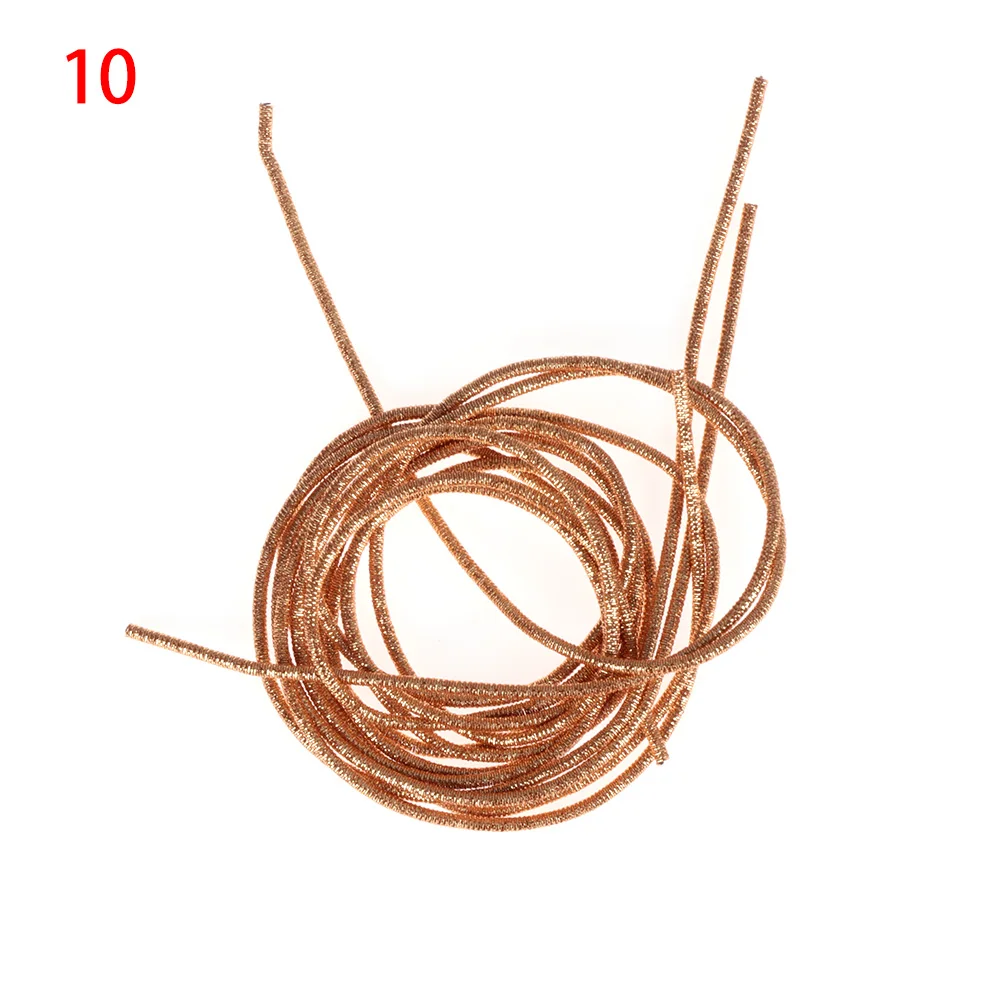 10 DIY нить для вышивки французский слиток проволока металлическая Золотая Серебряная проволока Индийский Шелк диаметр 1,0 мм круглый шелк яркий шелк вышивка крестиком - Цвет: 10