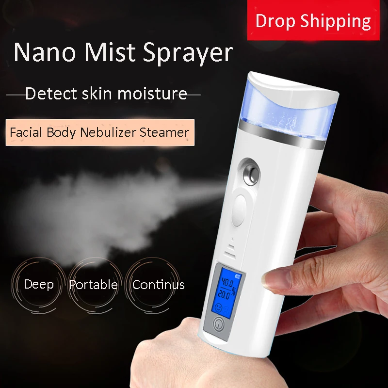 Facial Streamer Nano Mist Sprayer Moisturizing test Skin moisture mobile battery power bank Beauty Instruments device 3