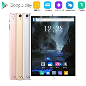 

2020 New 10.1 inch Tablet PC Octa Core 6GB RAM 64GB 128GB ROM Android 8.0 WiFi Bluetooth GPS 4G Phone Call Dual SIM Tablets