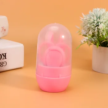 

1 Set/4pcs Handy Nail Scissors Set Applied Children Manicure Set Durable Nail Tool (Blue)