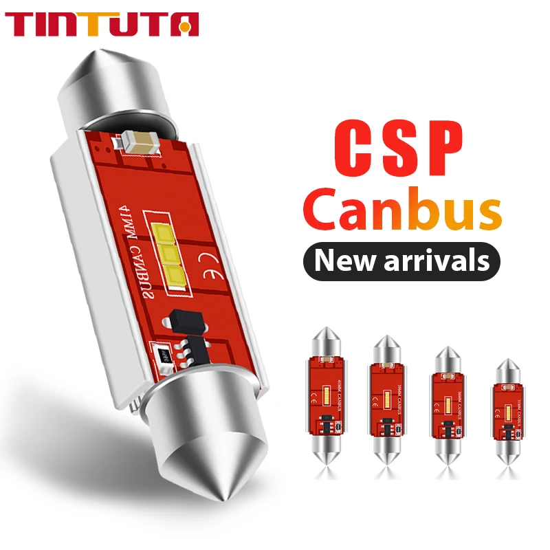 1 шт. Festoon LED Canbus C5W C10W лампы 31 мм 36 39 41 1860 CSP SMD Автомобильные купольные для