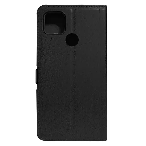 Krutoff/case flip krutoff eco book for realme C15 (реалми ц15), black case flip protection phone soft cover