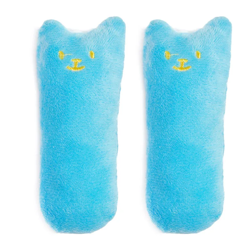 2 pcs blue 2 шт. набор игрушки для котов интерактивный плюшевый милый Подушка Кот плетеная Когтеточка для кошек резинка для жевания шлифовальная игрушка с когтями - Цвет: 2 pcs blue