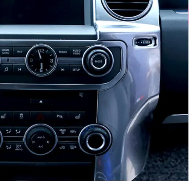 Новинка для Land Rover Discovery 4 LR4 аксессуары ABS центральная консоль AC вентиляционная крышка отделка наклейки для LHD