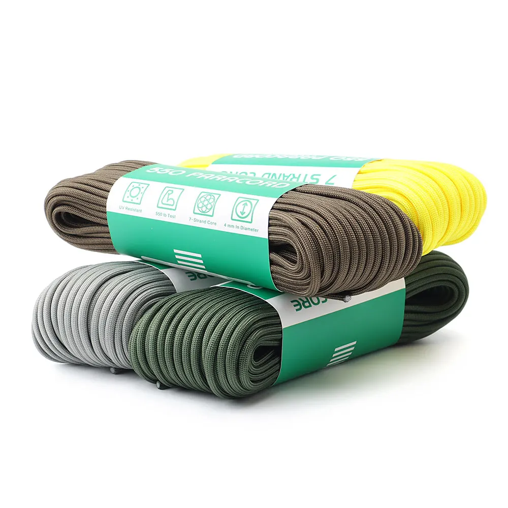 31M Paracord For DIY Beads Paracord Cord Lanyard Bracelet Braided Rope 4mm