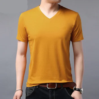 

Short-sleeved t-shirt men's casual simple bottoming shirt half-sleeved clothes 8119