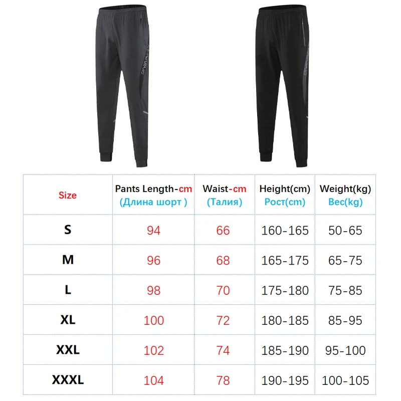 Sport Pants Men Zipper Pockets Training Bodybuilding Quick Dry Fitness Running Long Letter Printing Gym Sweatpants