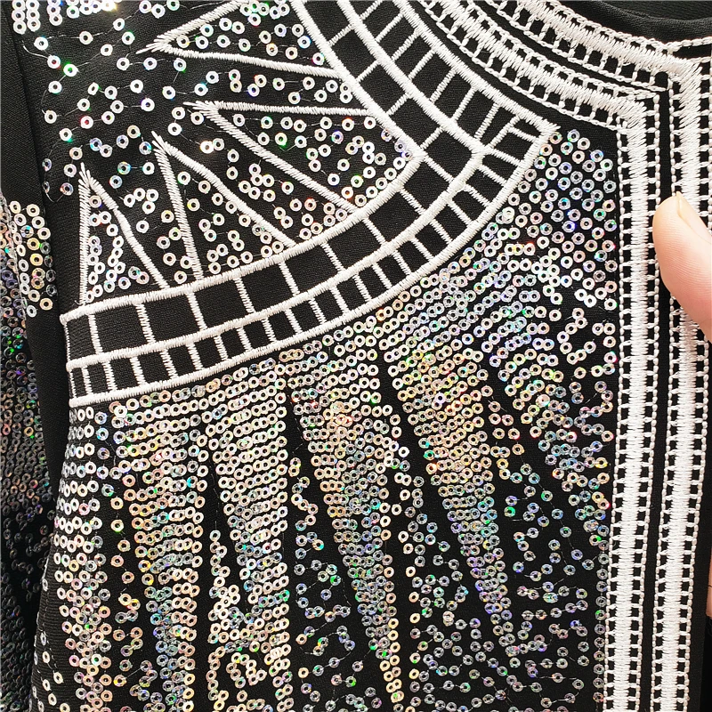 Promo  Luxury Beading Jackets Colorful Rhinestones New Womens Long Sleeve 2019 Autumn New Star Women's Bom