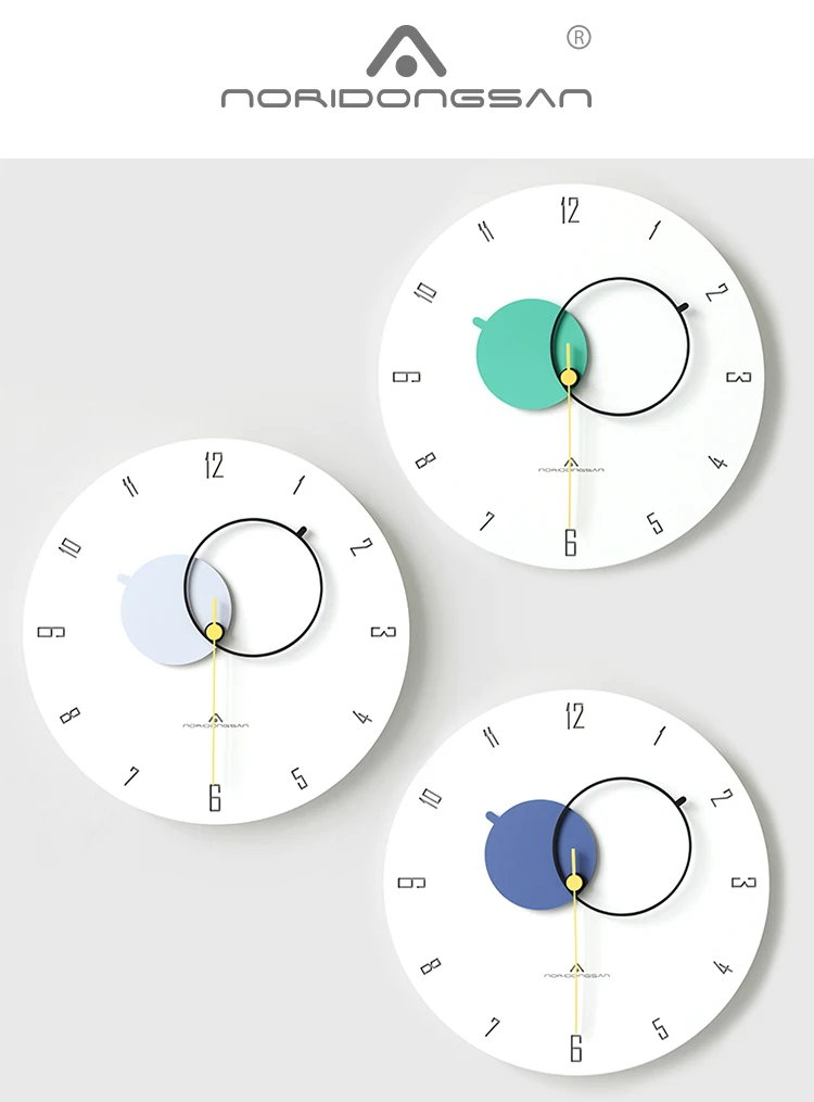 Luxury Wall Clock Brief Design Nordic Minimalist Silent Wall Clock Modern Relogio De Parede Living Room Art Decor SS60WC