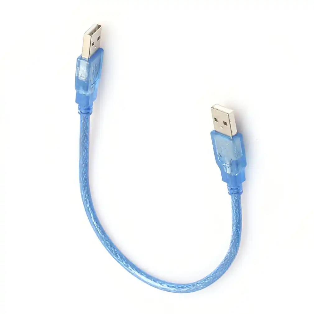 JIAIIO 30cm USB 2.0 Extension Cable Male to Male USB Extension Cord Anti-Interference Copper Core USB Short Cable