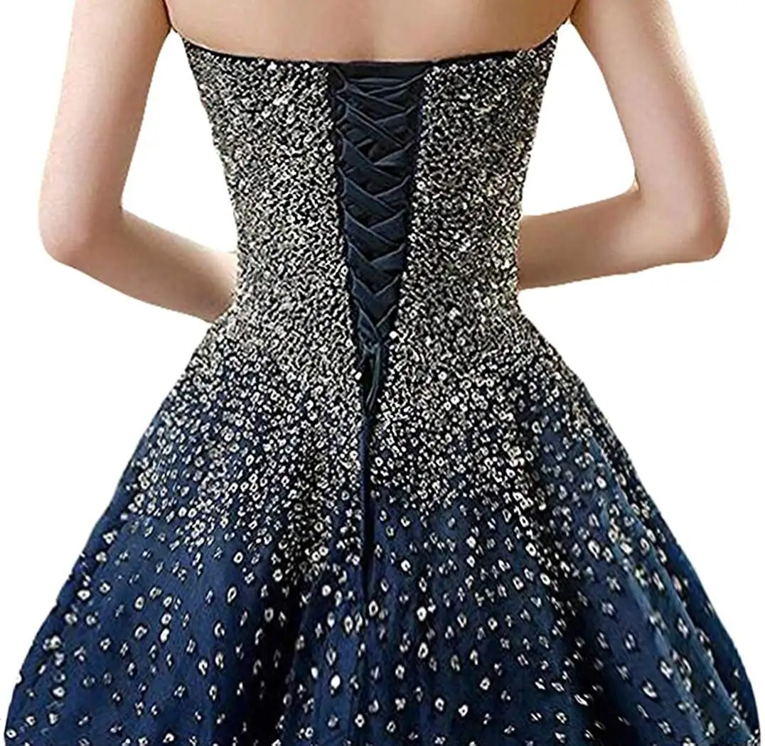 starry night themed prom dress