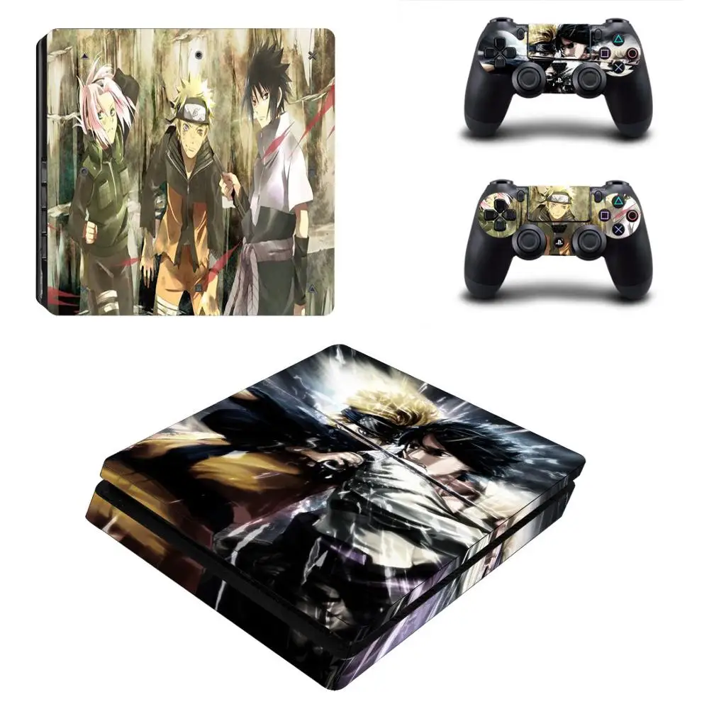 YSP4S-0955 Наруто PS4 тонкая наклейка s PS 4 Play station 4 Тонкая виниловая наклейка Pegatinas для playstation 4 Slim консоль и контроллер - Цвет: YSP4S-0955