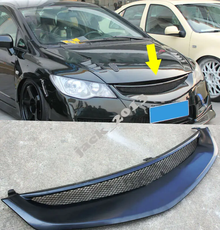 Автомобильная модификация автомобильные аксессуары грунтовка Передняя сетка решетка решетки для Honda Civic 2006-2009 Черный 1 шт