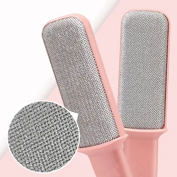 

1Pcs Hair Brush Reusable Clean Brush Self-Cleaning Pet Removal Double Lint Remover Fur Scrub Clothes Bag Dust Brusher