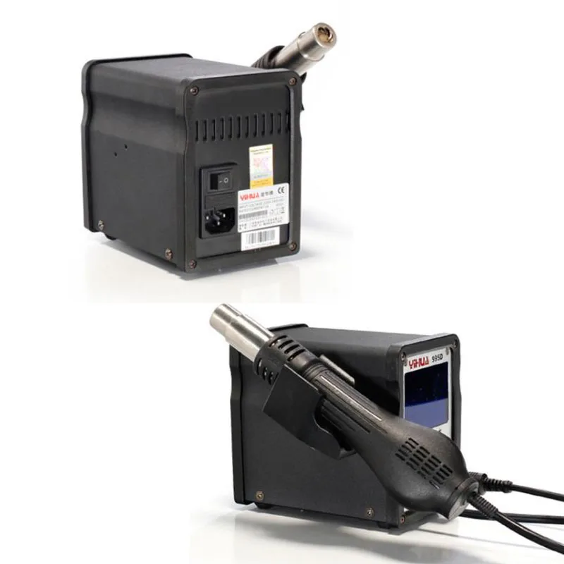US $137.13 220V YIHUA 995D SMD Hot Air Gun Rework Soldering Station with Largescreen LCD Display