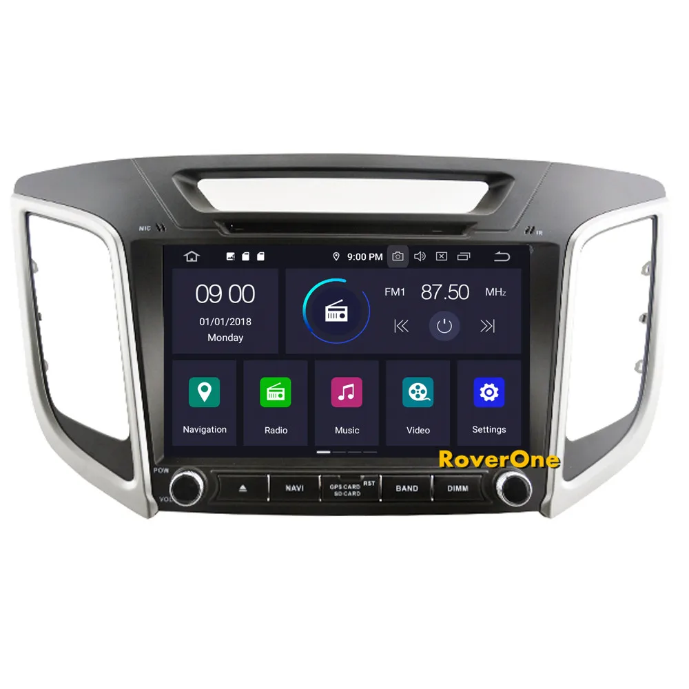 Flash Deal RoverOne Car Radio Stereo For Hyundai IX25 Creta 2014 2015 2016 Android 9.0 Octa Core Autoradio GPS Navigation Multimedia Player 4