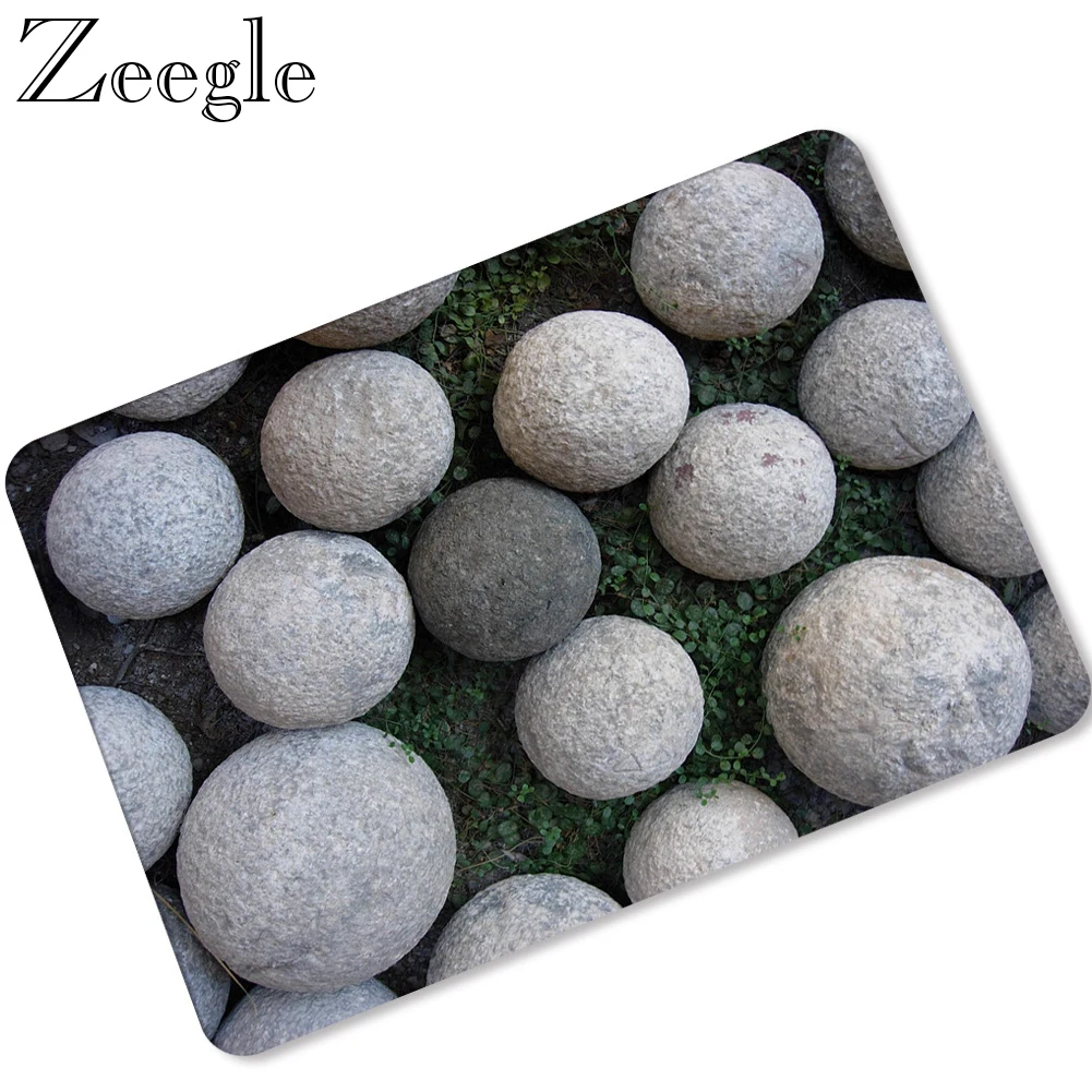 Zeegle Rubber Floor Mat Doormat Waterproof Door Mat Outdoor Carpet Anti Slip Indoor Rug Hallway Mat Kitchen Carpet Foot Rug